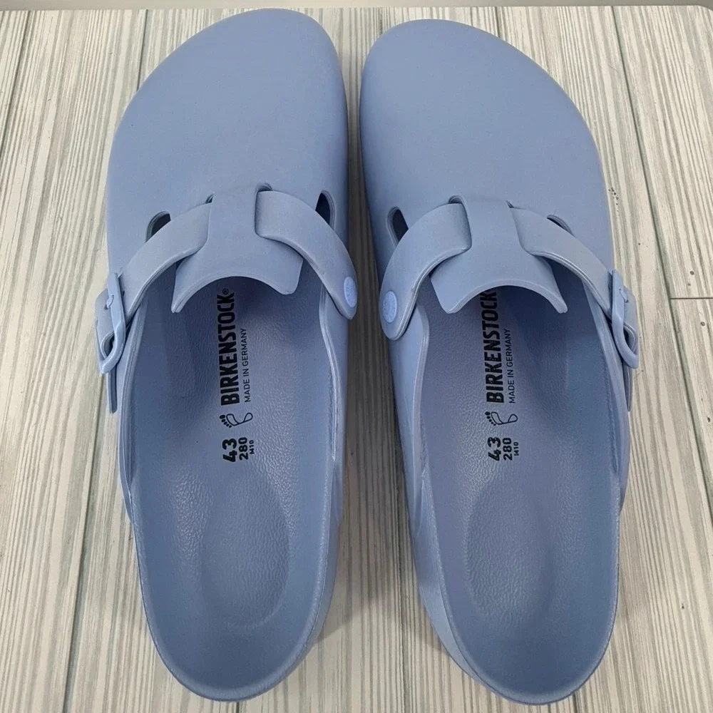 Birkenstock Boston EVA Essentials Clogs Mule Elemental Blue Adjustable Shoes 10